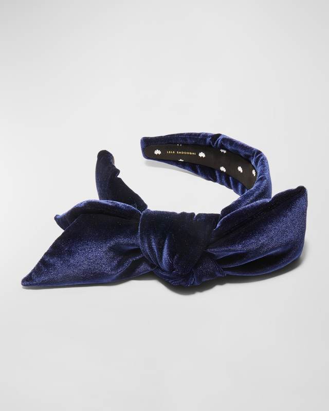 Holly Bow Velvet Headband